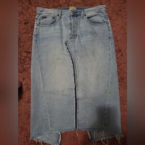 Polo Ralph Lauren Blue Denim midi skirt size 31